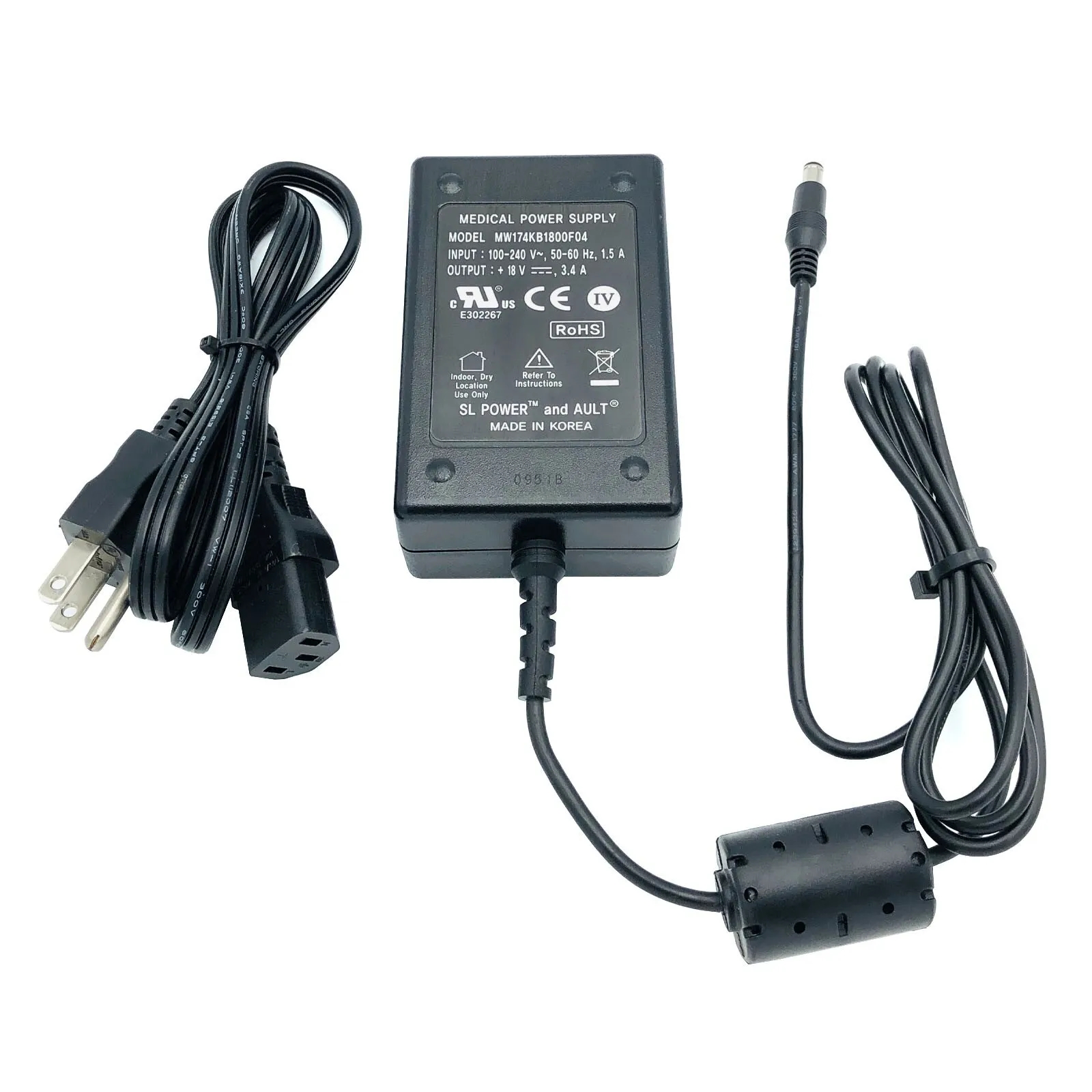 *Brand NEW*Original Ault MW174KB1800F04 Medical 18V 3.4A AC Adapter Charger Power Supply